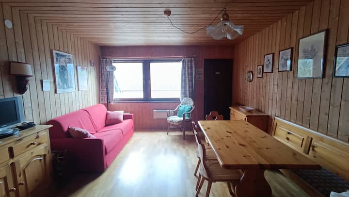 Deux Pièces à Cavalese Avec Vue Sur Le Cermis - Cavalese