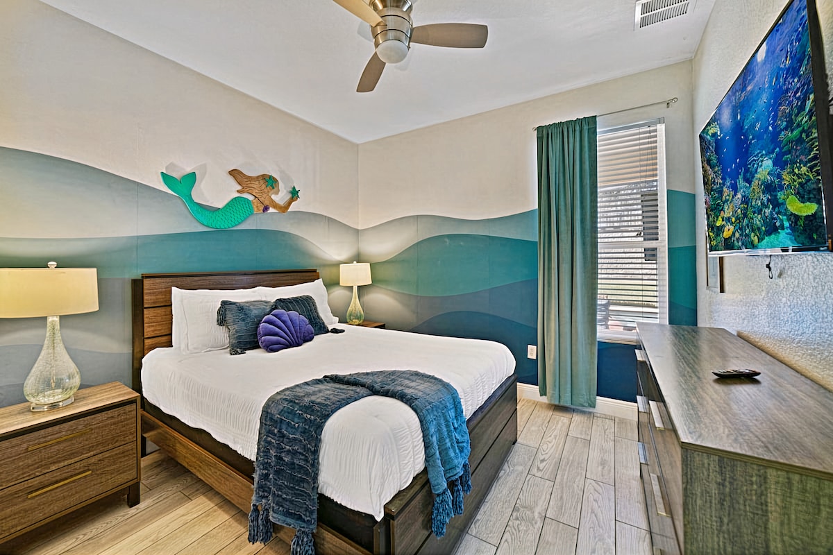 The Ariel Room - Cama queen size en el primer piso. 