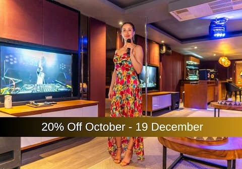 20% Off! 14Bed 2 Karaoke Rooms, Free Bikes, Berawa