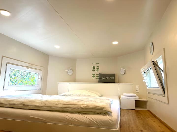 Kjo është zona e fjetjes me krevat dopio.