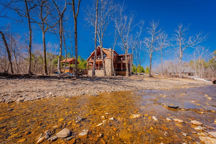 Grand Luxe 3 Rivers Lodge Luxury 5 Bedroom Cabin - Oklahoma