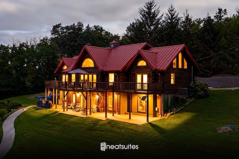 Lakeside Log Home, Private Dock, Kayaks, Near Ark!