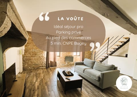 La Vôute_Charming modern 2-room ideal CNPE Bugey-PIPA