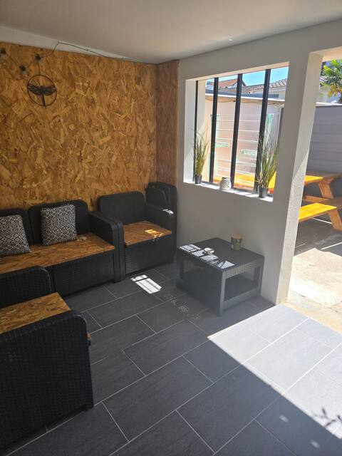 Single-family house with a terrace