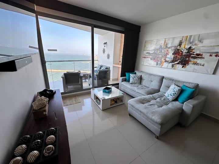 Apto Con Hermosa Vista Al Mar Ideal Para Descansar - Cartagena