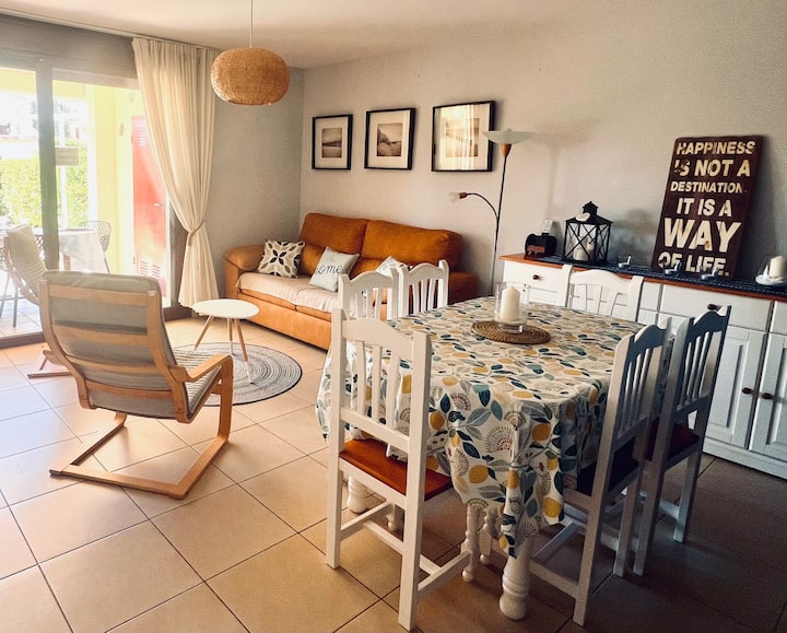 La Ola Dorada,miami Platja Piscine Et Jardin Privé - Mont-roig del Camp