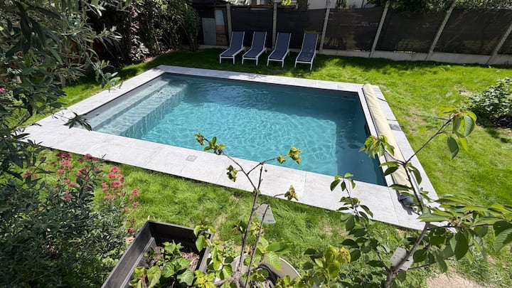 Maison Rez De Jardin Piscine Chauffée Paris Disney - ibis budget Marne la Vallée Chelles