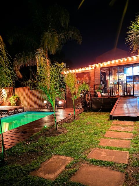 Studio with heated Jacuzzi and swimming pool