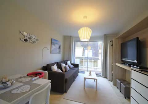 Top Airbnb: 57m2 apartment - With 2 balconies -View of the sea in Le Portel