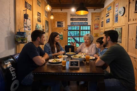 Charming 2 cabins/14 people/3 toilets/families