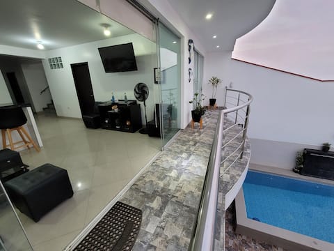 Popular Airbnb listing: "Casa Bujama" Beach & Pool, Bujama Baja, Lima in Mala