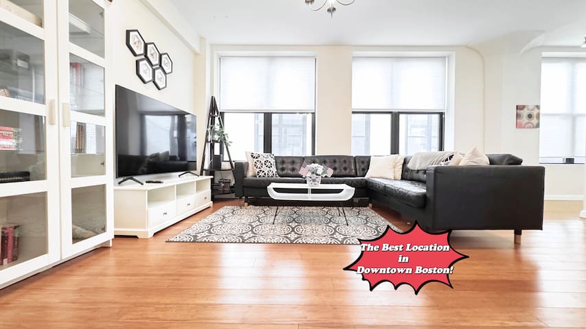 Spacious Sunlit 3BR in Heart of Downtown Boston