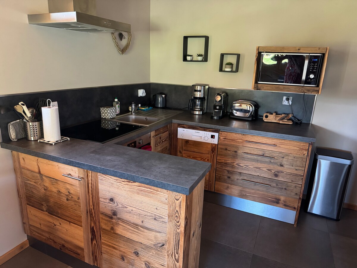 Airbnb performant: Independent accommodation in chalet – Mont Blanc view à Saint Gervais Les Bains