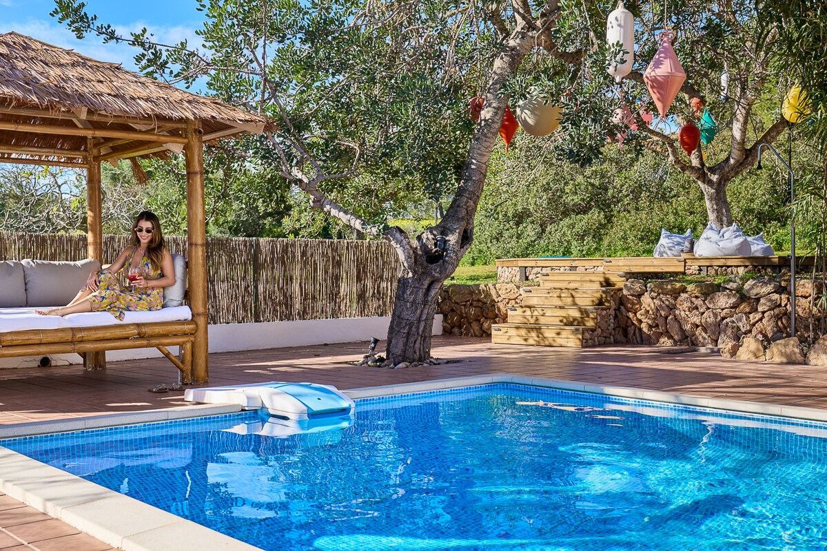 White Cactus< DJ Setup  Yoga Platform  BBQ area - Houses for Rent in Can  Bess, Illes Balears, Spain - Airbnb