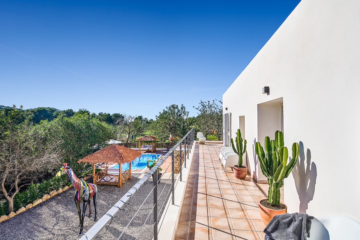 White Cactus< DJ Setup  Yoga Platform  BBQ area - Houses for Rent in Can  Bess, Illes Balears, Spain - Airbnb
