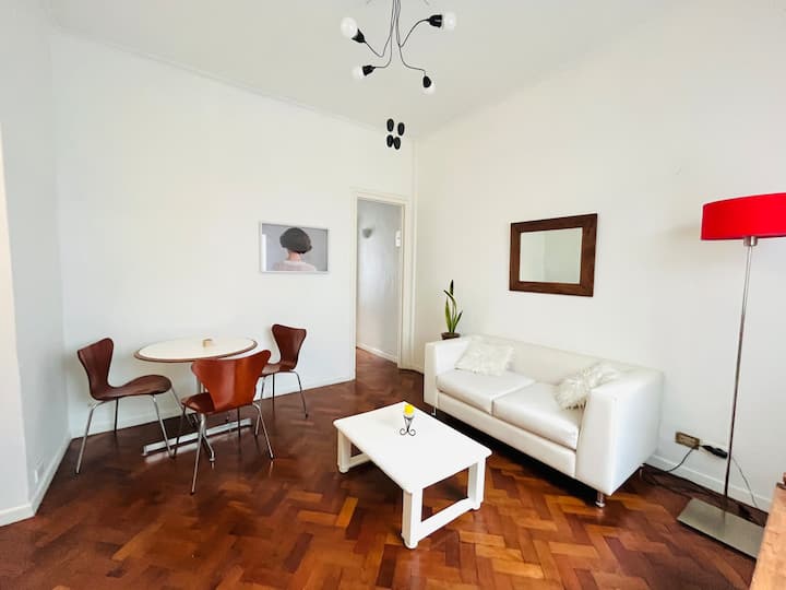 Apartamento de 1 quarto com varanda em Palermo