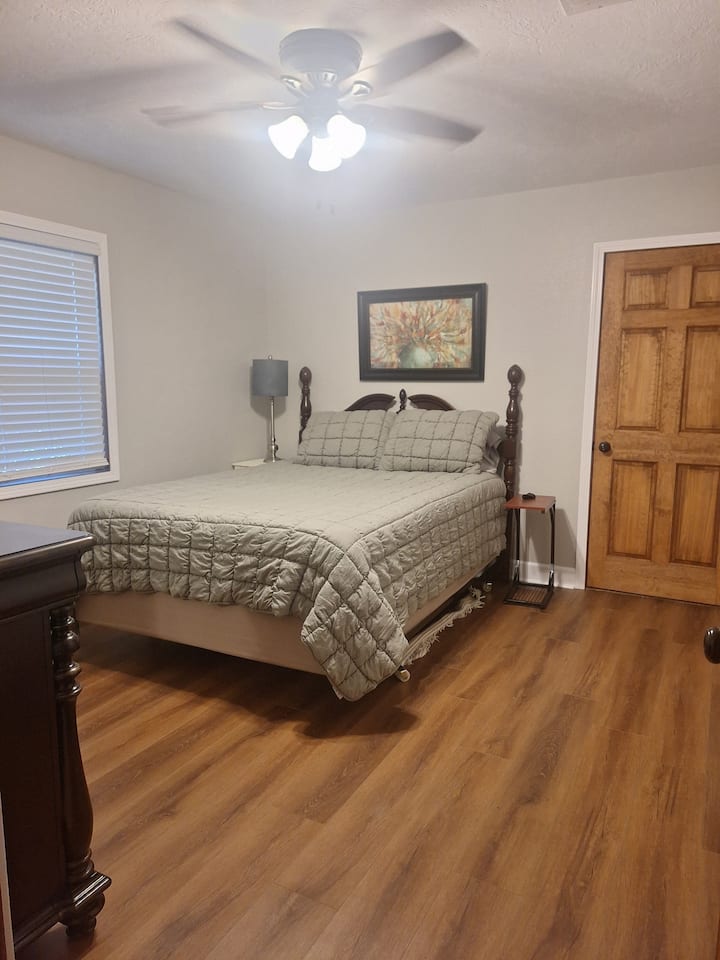 Queen Bed
Air Mattresses + Bedding/Pillows in Closet
