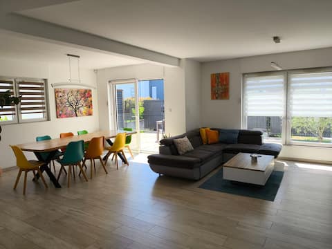 Modern house in a residential area