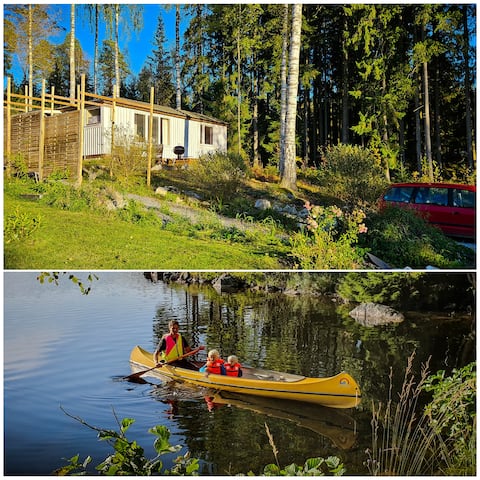 Cottage near lakes and forests. Canoe included!