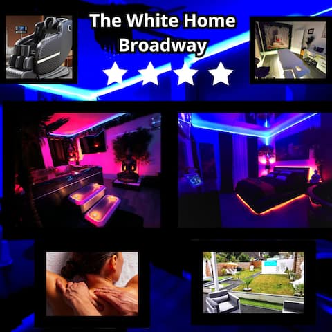 Airbnb performant: The White Home Broadway,Spa,Piscine,Massage à Châteauroux