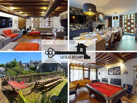 La Clef Decamp Villa + Courtyard Paradise 22 pers billiards