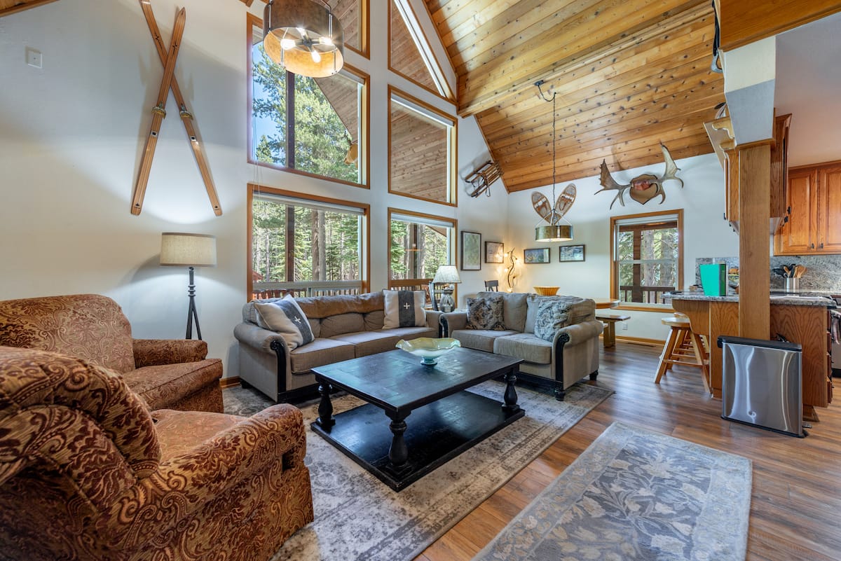 Living room, dining room, kitchen all one big room so everyone can be together