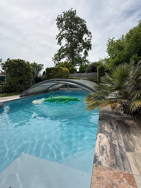 Between Bordeaux and the ocean: Clim-Pool - Jacuzzi