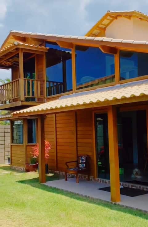 beautiful rustic wooden house