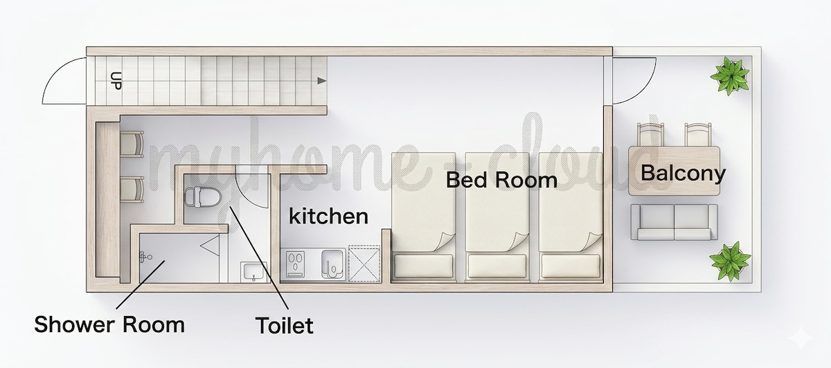 About 8 minutes on foot from Okayama Station / Accommodates up to