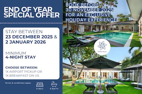 Modern Paradise! 9 BEDR Villa/Prime location/Beach