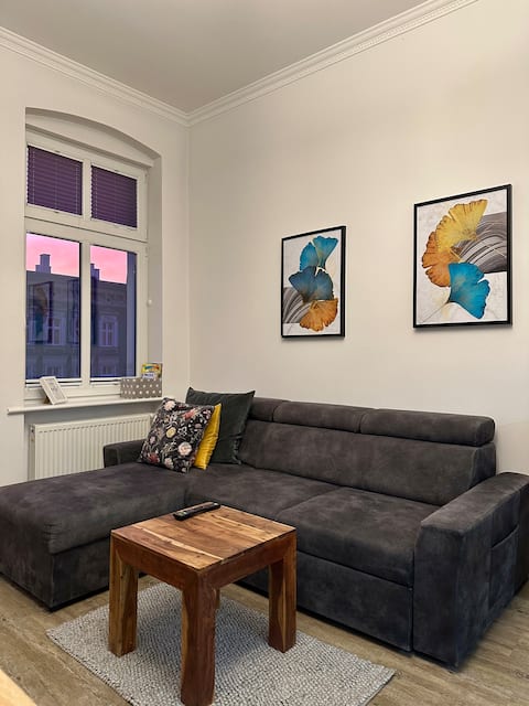 Top Airbnb: City Apartment "Mięta" with kitchen in Szczecin