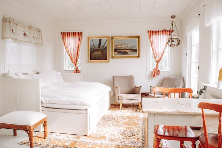 1 rozkladacia pohovka 160 cm, pre 2 osoby. V Lillstugan 