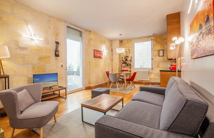 Superbe Appartement Pour 4 - Rue Des Antiquaires - Bordeaux