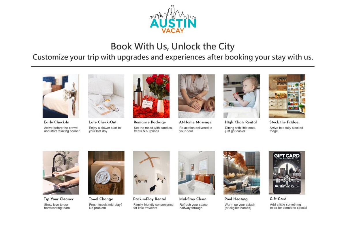 Sweet E Austin Stay | Walk to Coffee, Tacos + Pubs