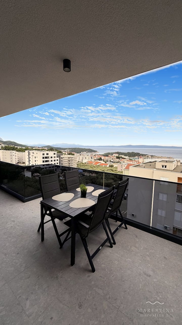 Marestina Makarska · New Smart Sea-view Apartment - Makarska