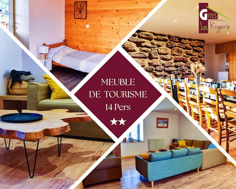 Gîte "Les Potentilles" La Rogerie: 14 people