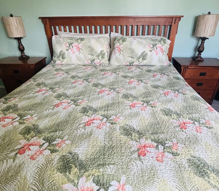 Cama tamaño king súper acogedora arriba