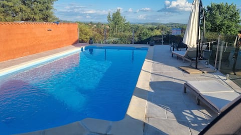 Villa La Ségalante private pool & beautiful view