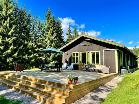 Large villa, lake plot with dock, close to the Vasaloppet finish line