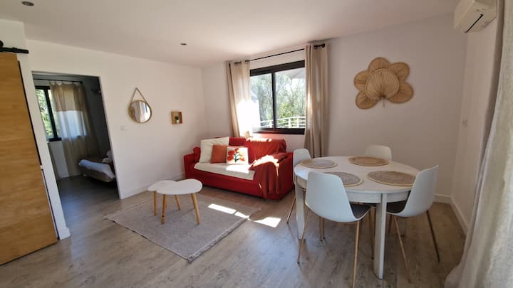 Appartement T2 Avec Accès Jacuzzi Villa Proche Mer - Aéroport Ajaccio Napoléon Bonaparte (AJA)