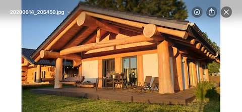 Log cabin vacation by the sea near Zinnowitz