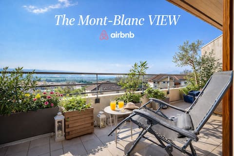 The Mont-Blanc VIEW • Balcony & Close to Geneva/UN