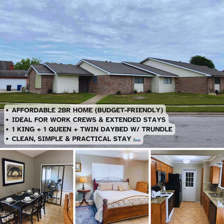 No Frills 2br Stay | Work Crews & Extd Stays - Corpus Christi, TX
