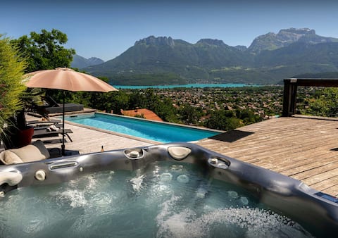 Luxury stay - pool and mountain views