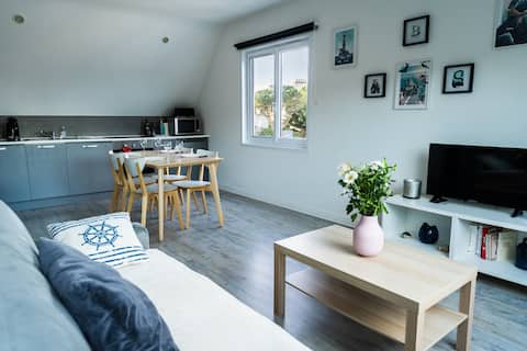 Propriété Airbnb réussie: Grand Studio 30 m2 Kermorvan à Finistère