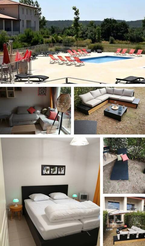 Le soleil d'Eugénie, accommodation for 6 people with pool