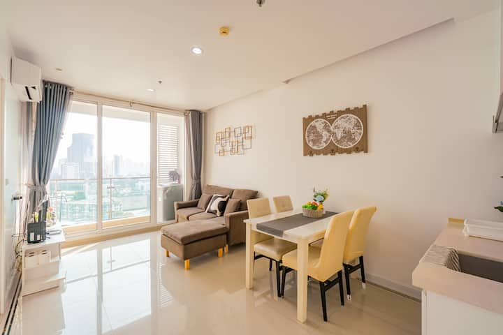 Full Relaxing Luxury :1 Br /Pool /Mrt - Bangkok
