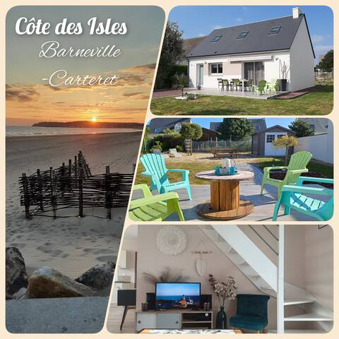Gite by the sea 400m from Barneville beach
