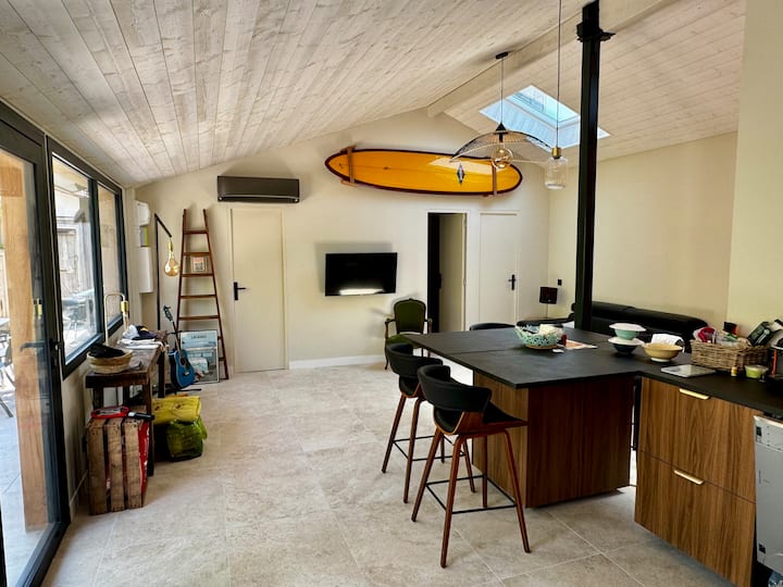 Maison Eleanor 200m Océan, Calme : Clim, Fibre, Tv - Lacanau Océan