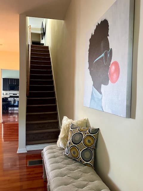 Bundle of happiness in a townhouse ”